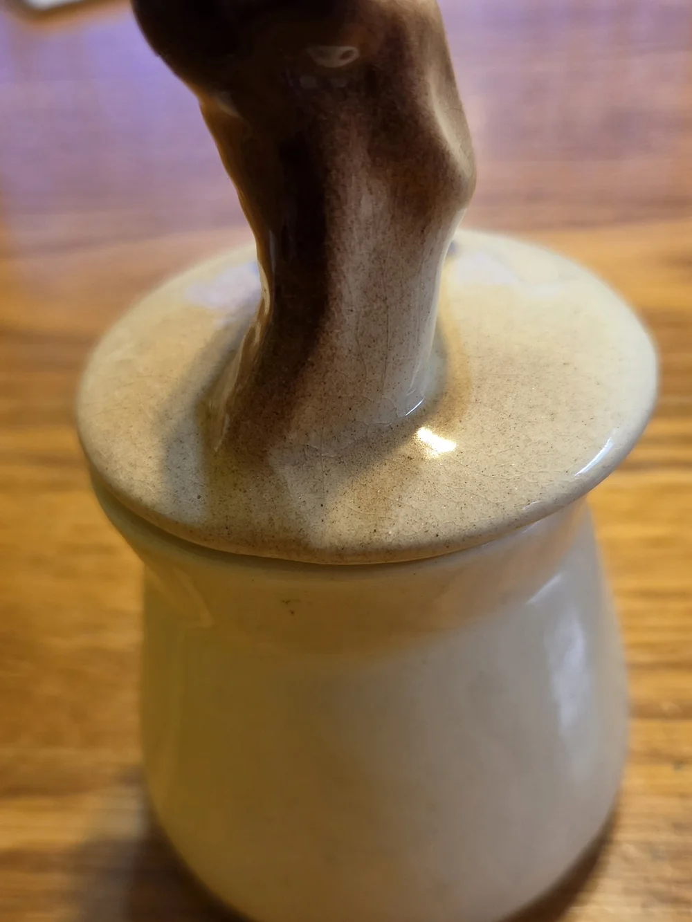 Rare Vintage 1950's DeForest Pixieware Horse Radish Condiment Jar